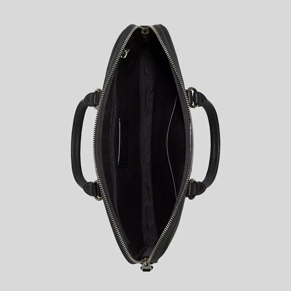Coach Black Leather Liam Briefcase